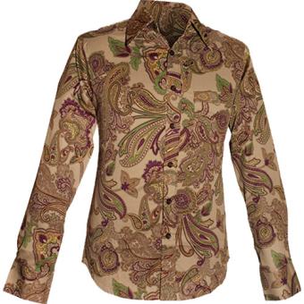 seventies paisley retro overhemd