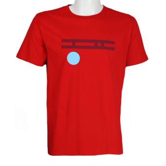 t-shirt constructie blauwe dot