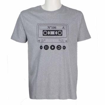 leukt t-shirt cassetteband